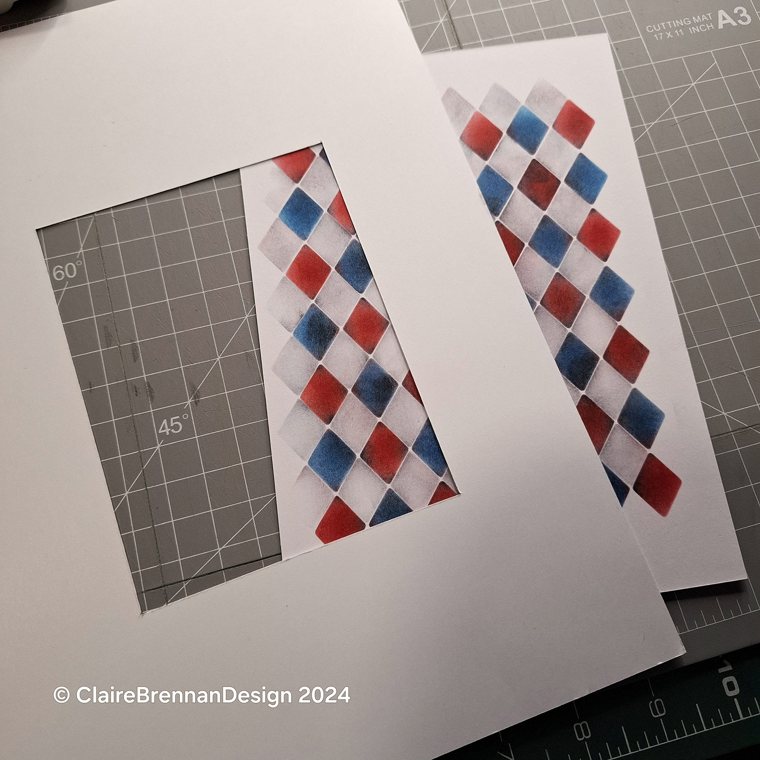 Perfect pattern positioning on your cards, using a viewfinder - Claire ...